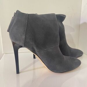 French Connection Gray Heeled Boots